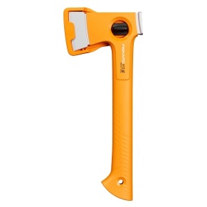 Axa de Camping Fiskars X13, Ultraleggera, 480 g, Culoare Portocalie