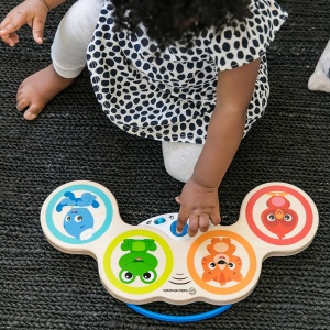 Baby Einstein Hape Magic Touch Drum, jucarie muzicala din lemn de inalta calitate, de la 6 luni - Img 4