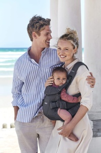 BabyBjorn Marsupiu One Air, plasa 3D, gri antracit - Img 2