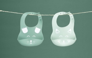Babymoov BIB'ISY Bavete din silicon cu tava de scurgere Set de 2, reglabile individual, pot fi spalate in masina de spalat vase - Img 5