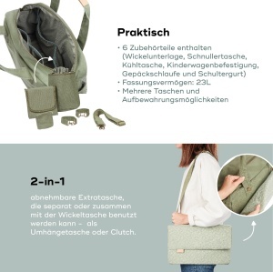 Babymoov Day to Day Bag Geanta multifunctionala 23L cu accesorii incluse - Img 5
