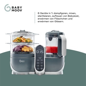 Babymoov Nutribaby Plus Industrial Grey 6-in-1 Preparare Mancare pentru Bebelusi 2200ml - Img 3
