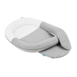 Babynest CloudNest Babymoov - 100 ecologic, cu perna de caldura, gri