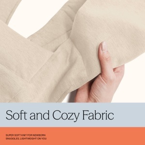 Babytrage Ergobaby Embrace, 0-12 luni, 2 pozitii, culoare crema - Img 6