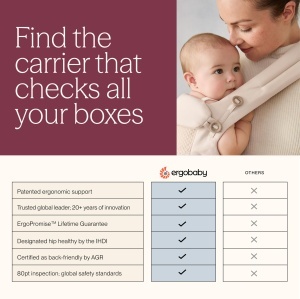 Babytrage Ergobaby Omni Classic pentru copii 0-48 luni, 4 pozitii, ergonomica - Img 7