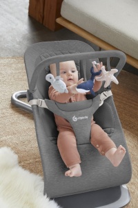 Balansoar Ergobaby Evolve cu Spielbogen, pentru bebelusi, Ocean Wonders - Charcoal - Img 3
