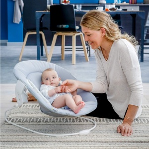 Balansoar pentru bebelusi hauck Alpha 2in1, cu suport pentru scaun, gri - Img 3