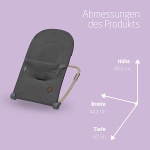 Balansoar pentru bebelusi Maxi-Cosi Loa, ultracompact, 2 pozitii, 0-12 kg, gri - Img 7