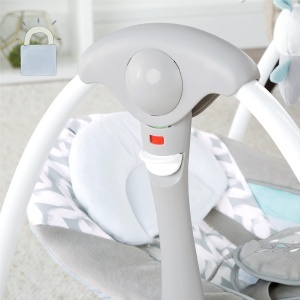 Balansoar si sezlong portabil Ingenuity ConvertMe 2-in-1 Raylan vibratii si sunete pentru bebelusi 0-9 luni - Img 8