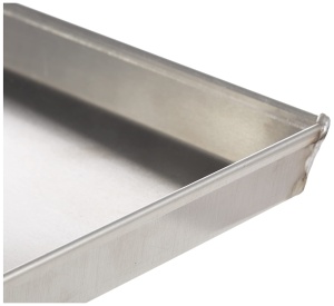 BALLARINI 7044.35 Cutie dreptunghiulara, colturi evazate cu margine din aluminiu brut, 30 x 23 cm - Img 2