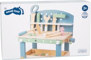 Banc de lucru pentru copii small foot Nordic din lemn cu accesorii 40x26x49 cm - Img 7