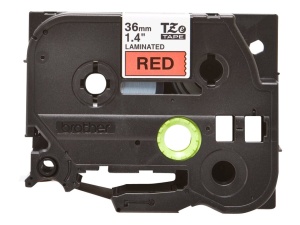 Banda de etichetare Brother P-touch TZe-461, 36 mm, negru pe rosu, compatibila - Img 3