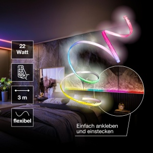 Banda LED decorativa Osram SMART WIFI, 22W, RGB, control prin telecomanda, IP20 - Img 2