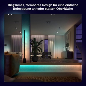 Banda LED inteligenta Philips Hue White Color Ambiance Gradient, 2m, 16 milioane culori, dimmabila - Img 5