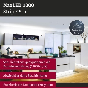 Banda LED Paulmann MaxLED 1000, 2.5m, 29W, IP44, Lumina Daylight - Img 2