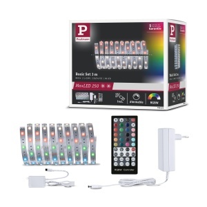 Banda LED Paulmann MaxLED 250 RGBW, 3m, 20W, Control cu telecomanda