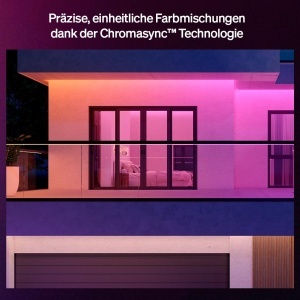 Banda LED Philips Hue Flux Outdoor, 10 metri, 3000 lm, colorata, rezistenta la intemperii - Img 4