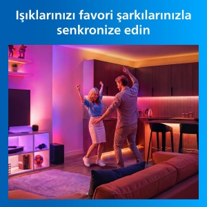 Banda LED Philips Smart Lighting RGBICWW, 5 m, Culoare Multicolora, Control Smart - Img 7
