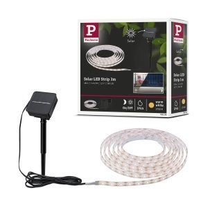 Banda LED Solara Paulmann 78896, 3m, 2700K, Negru, IP44