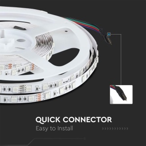 Banda LED V-TAC VT-5050 5m 10Wm 4000K IP20 - Img 6