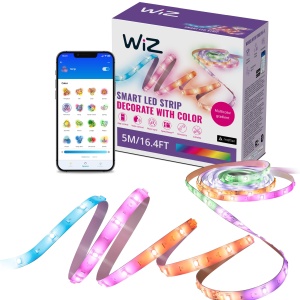 Banda LED WiZ RGBIC - 5 m, 16 milioane culori, control vocal si aplicatie
