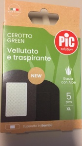 Bandaj steril cu bambus si aloe vera, Pic Solution, 5 bucati, marime XL 5 x 7,5 cm