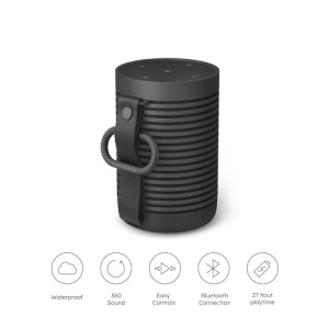 Bang & Olufsen Beosound Explore - Bluetooth portabil fara fir in aer liber, acasa si calatorii, durata de viata a bateriei de 27 de ore, difuzor rezistent la apa la 360deg + cablu de incarcare USB-C - negru antracit - Img 15