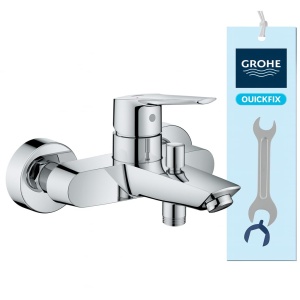 Baterie pentru cada GROHE Start, crom, cu maner metalic si umplere automata