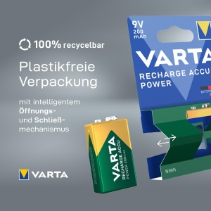 Baterie reincarcabila 9V VARTA Ready2Use 200mAh, fara efect de memorie, 1 buc. - Img 4