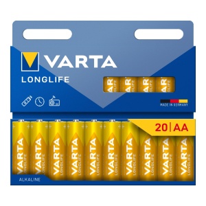 Baterii AA VARTA Longlife, 20 buc, Alkaline, 1,5V, pentru dispozitive cu consum redus - Img 2