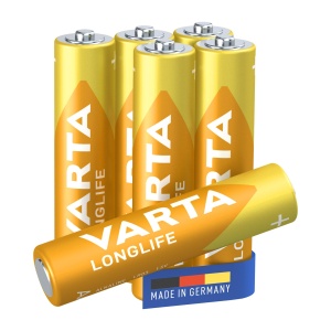 Baterii AA VARTA Longlife, 6 buc, Alkaline, 1.5V, Lunga Durata