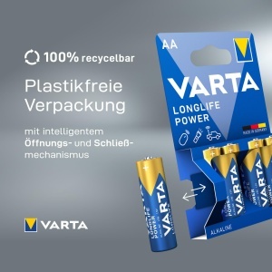 Baterii AA VARTA Longlife Power, 12 bucati, Alkaline, 1.5V - Img 9