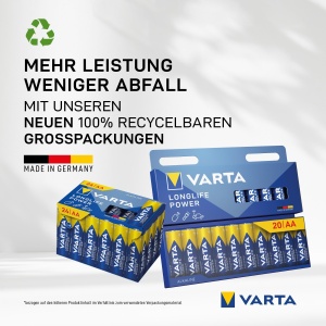 Baterii AA VARTA Longlife Power, 6 bucati, Alkaline, 1.5V - Img 3