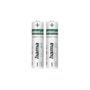 Baterii reincarcabile Hama AAA Micro, 1000 mAh, 1,2 V, 2 bucati