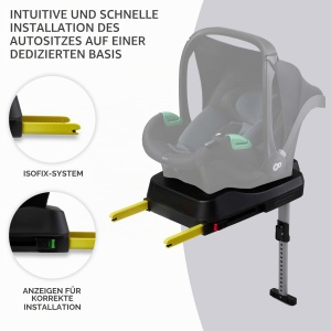 Baza ISOFIX Kinderkraft MINK FX cu Stut, Compatibila cu Scaun Auto MINK PRO - Img 2