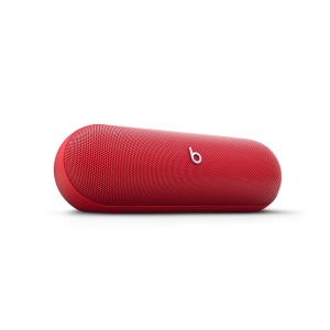 Beats Pill - difuzoare Bluetooth wireless si incarcator portabil prin USB-C, durata de viata a bateriei de pana la 24 de ore, rezistent la apa IP67, compatibil cu Apple si Android - Signal Red