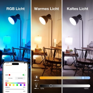 Bec Inteligent Osram SMART E14, 9W, 16 Mio Culori RGB, 2 Bucati - Img 3