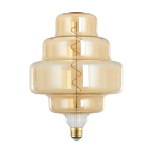 Bec LED decorativ EGLO XXL E27, 4W, lumina calda 2000K, dimmabil, Amber - Img 2