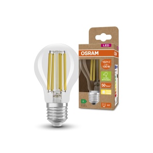 Bec LED Osram, Filament, E27, 7.2W, Lumina calda 3000K, Pachet 6 bucati