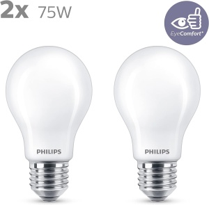 Bec LED Philips Classic E27 Filament 75W Lumina Calda Economie Energie - Img 2