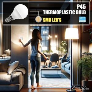 Bec LED V-TAC P45 E14 3,7W 320 Lumen 3000K Alb Cald - Img 5