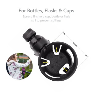 Becher Holder pentru Kinderwagen Universal, Ajustabil, Compatibil cu Majoritatea Flacoanelor - Img 3