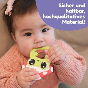 Beisring Lamaze Finlee Broscuta Silicon BPA-Free Jucarie pentru Dentitie si Dezvoltare Sensoriala - Img 5