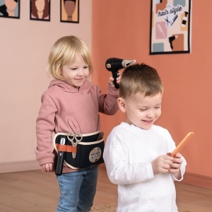 Belt Frizerie Smoby My Hair Style cu uscator de par, 8 Accesorii, Adjustable - Img 4