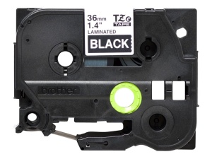 Benzi de etichetare Brother TZe-365, 36 mm, alb pe negru, compatibile cu P-touch - Img 4