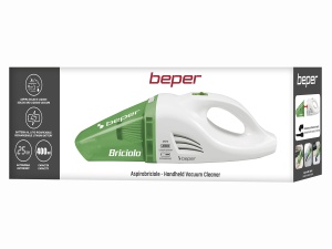 BEPER 50.401 Aspirator de mana mic si practic Fara fir cu filtru Hepa pentru masina sau uz casnic, Material: Metal, alb/verde, 75 W - Img 6