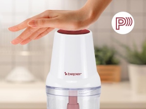 BEPER P102ROB010 Tocator cu lama dubla, 400W, recipient din plastic de 500 ml, lame din otel inoxidabil pentru zdrobire uniforma, sistem de siguranta si picioare antiderapante, sursa de alimentare cu fir, W - Img 4