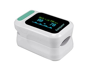 BEPER P303MED050 pulsoximetru, oximetru, pulsoximetru pentru saturatie de oxigen (SpO2), puls (PR), afisaj LED, alimentat cu baterie, curea de transport inclusa - Img 8