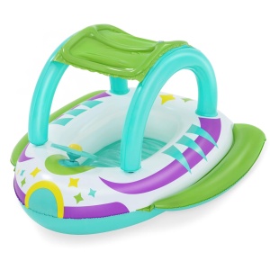 Bestway Space Splash Kinder Schlauchboot 107x112 cm Protectie UV Fereastra Integrata