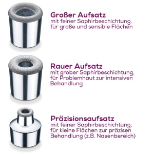 Beurer FC 100 Aparat Microdermabraziune Anti-Aging cu 3 Atasamente Saphir - Img 7